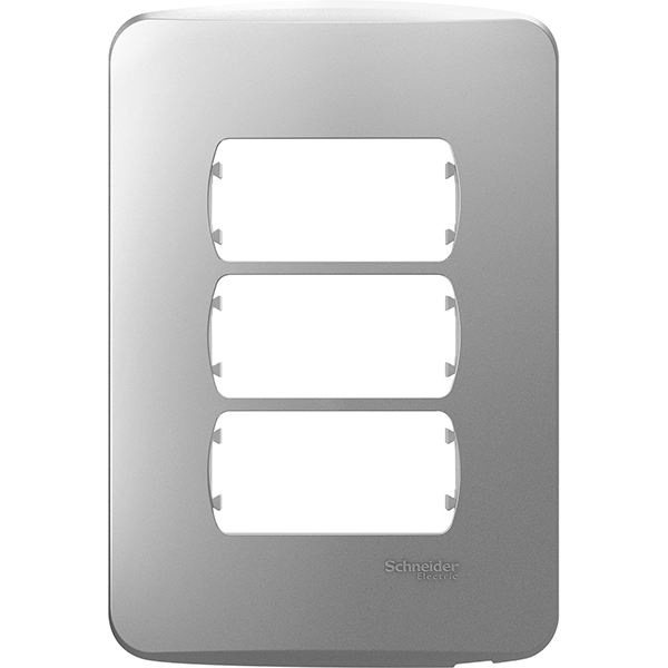 Placa identificativa de aluminio con ventana