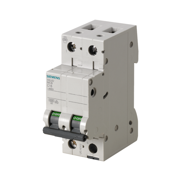 5SL6232-7CC - INTERRUPTOR TMMG PARA RIEL 2X32AMP 400V 6KA