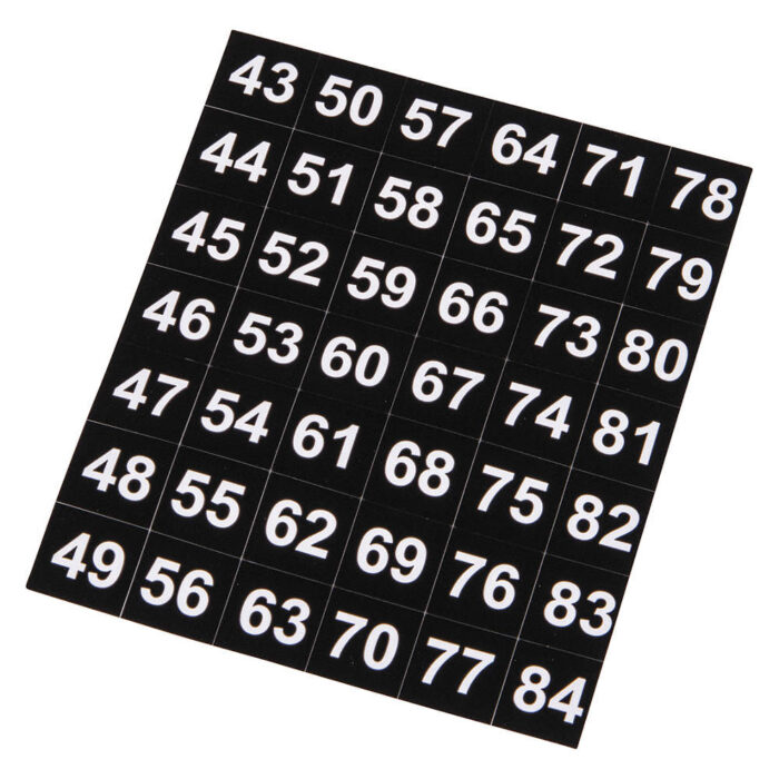 NBK01A - NUMEROS ADHESIVOS DEL 1 al 60 SIEMENS