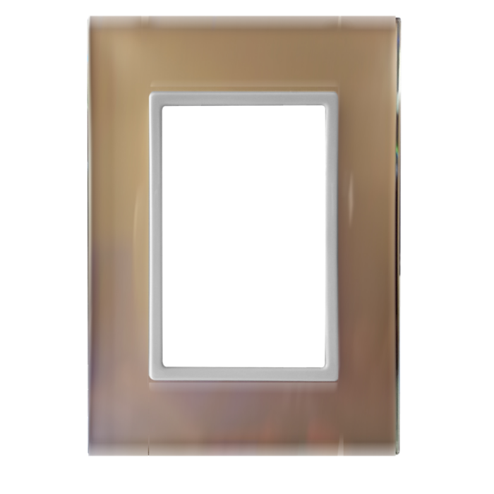 A7B10000005902 - PLACA 3 MODULOS 4x2 CHAMPAGNE 10904e 5902