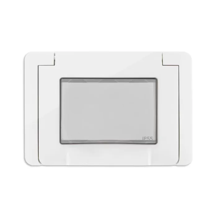 9913.01 - TAPA IP55 3 MODULOS CON TORNILLOS BLANCO VIMAR NEVE UP