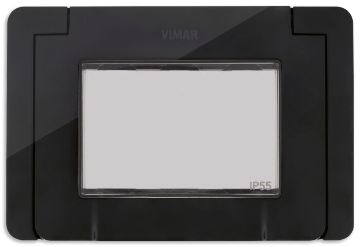 9913.04 - TAPA IP55 3 MODULOS CON TORNILLOS NEGROS VIMAR NEVE UP
